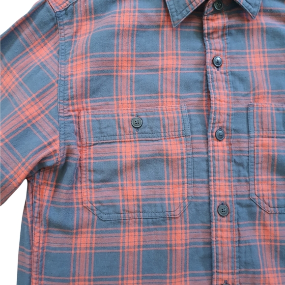 J Crew Men's Red Plaid Workshirt Button Down - Picture 6 of 9